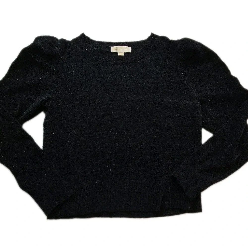Women's Long Sleeve Michael Kors Sweater - Size L - Black with Sparkles